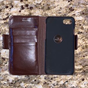 Dream leather magnetic iphone 7/8 case-holds money